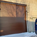 Hormann industrial sectional doors in brown
