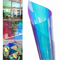 Decorative adhesive film for glass