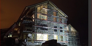 Electrical installation works for an apartment building