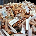 Chopped firewood