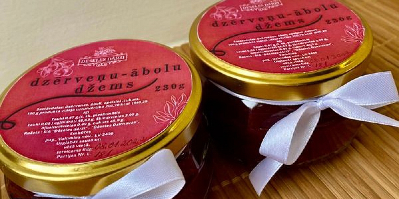 Dēseles dārzi, произведено в Латвии