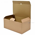 Corrugated cardboard box with lid