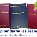 Diplomdarbu iesiešana