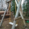 Wooden swing Jekabpils