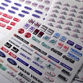 Doming uzlex car stickers for clothing car emblems
