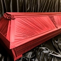Coffin draped