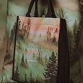 Bag with Sunet forest print