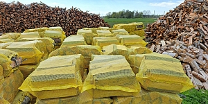 Pre-packaged firewood