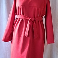 Красное платье-туника для женщин