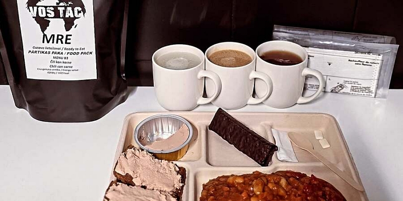 MRE meals and survival food