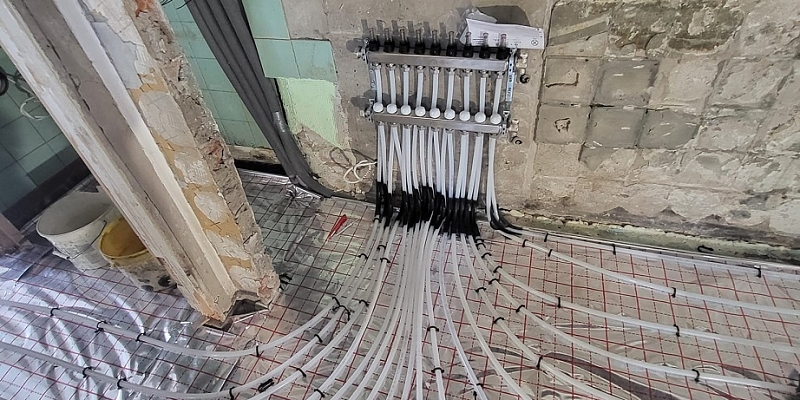 Warm floor installation