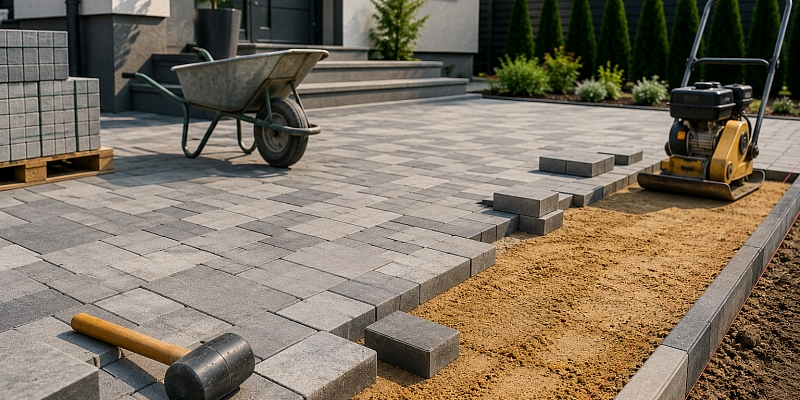 Paving works