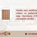 Bed base with ventilation zones