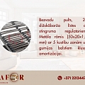 Bed slats with adjustable firmness and metal frame