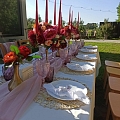 Banquet table setting