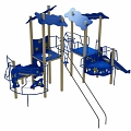 Powder coating of playgrounds