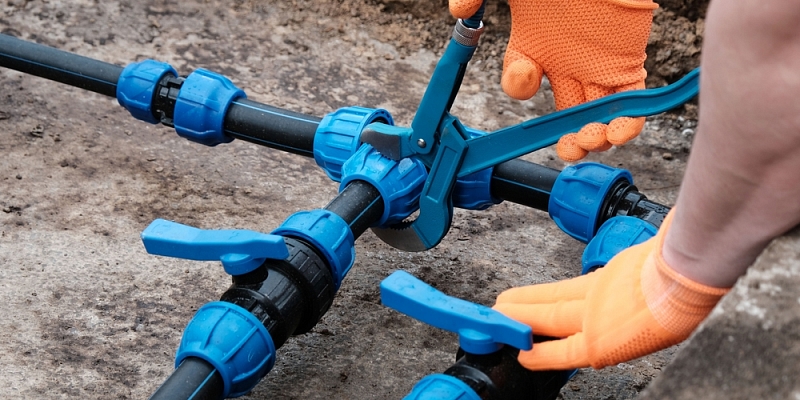 Installation of water taps for private homes