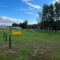 Construction of a dog training and walking area