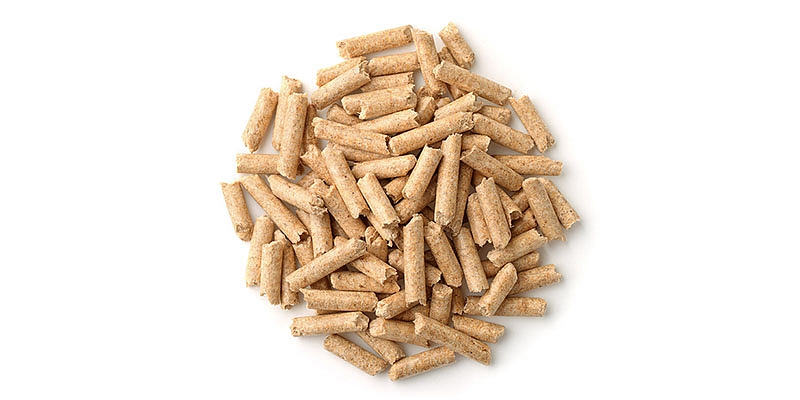 Wood particle pellets