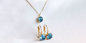 Позолоченный ювелирный набор