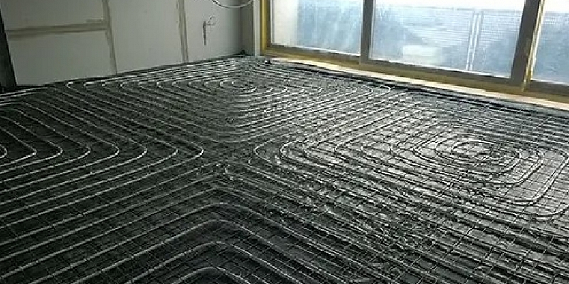 Concrete floors with heating