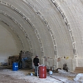 hangar insulation with polyurethane