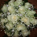 White flower bouquets in Talsi