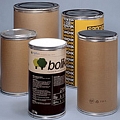 Cardboard barrels for storage of bulk materials