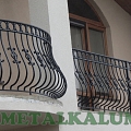 Bent metal railings