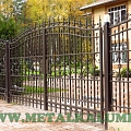 Metal hinged gate