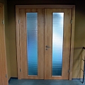 Double wooden doors
