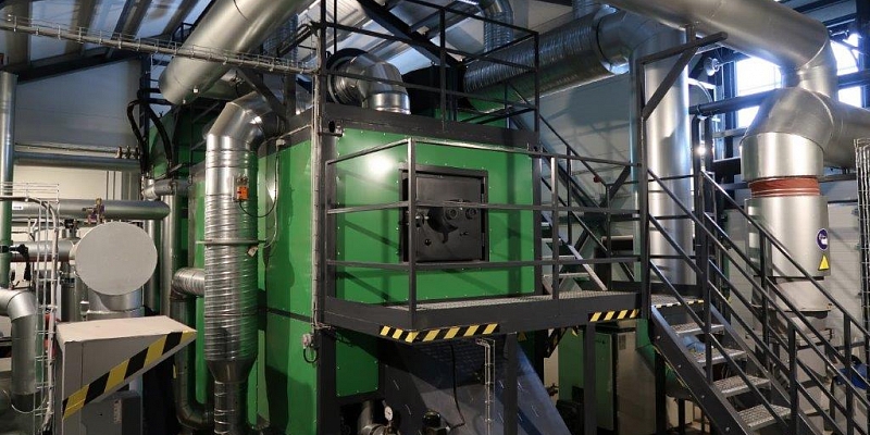 Industrial boilers: chips, firewood, pellets; green heat energy