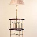 Table lamp with shelves