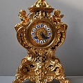 Gilded 19th century. table clock - restored