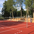 Outdoor basketball area coverage