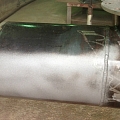 Pipe cleaning, cleaning with soda blasting