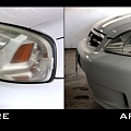 Car headlight polishing, renovation