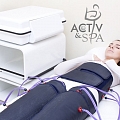Студия массажа Activ&Spa, Maskavas 42. Процедура прессотерапии, Лимфодренажные сапоги
