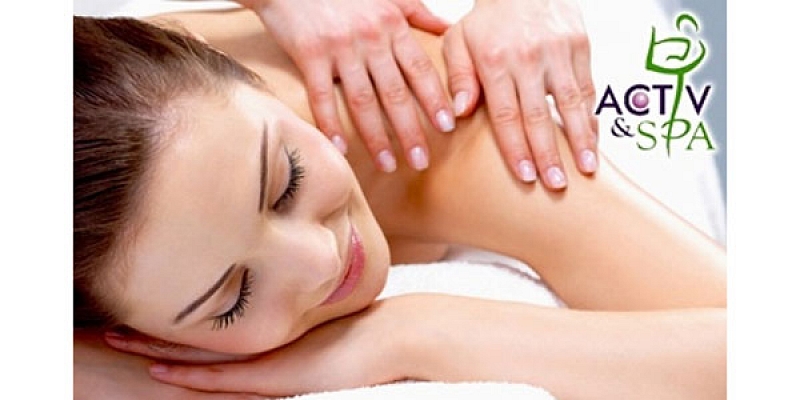 Back massage and neck area massage
