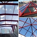Glazed small roof production