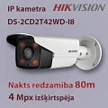 IP camera Hikvision DS-2CD2T42WD-I8. Resolution 4 Mpx. Night visibility up to 80 m