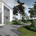 Yard landscaping