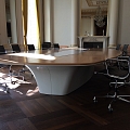 Artificial stone meeting table for the headquarters of the Danish Pharmaceutical Association