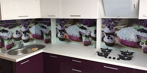 Kitchen glass panels