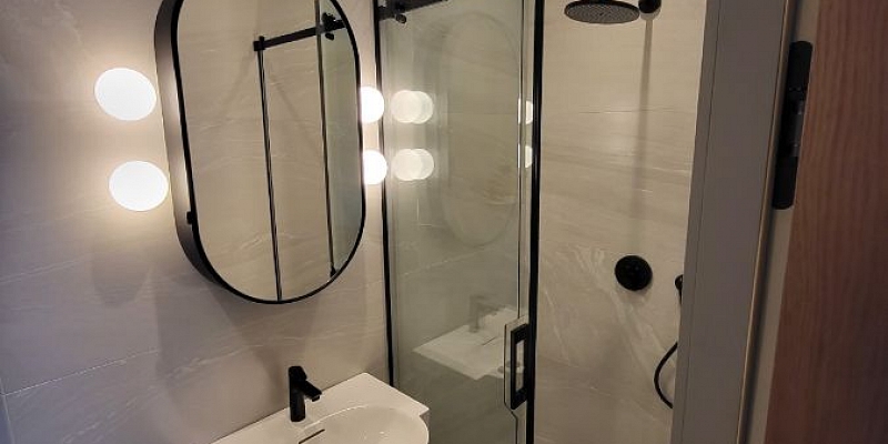 Tiling the bathroom and shower area