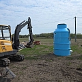 Construction of a backyard sewage system