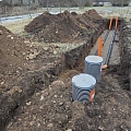 Septic tank construction in Dobele