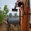 Construction of a sewage system