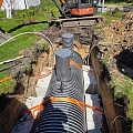 Sewerage system installation works