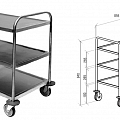 SCAFFOLDING SHELVES FROM STAINLESS STEEL